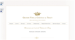 Desktop Screenshot of chateau-de-tracy.com
